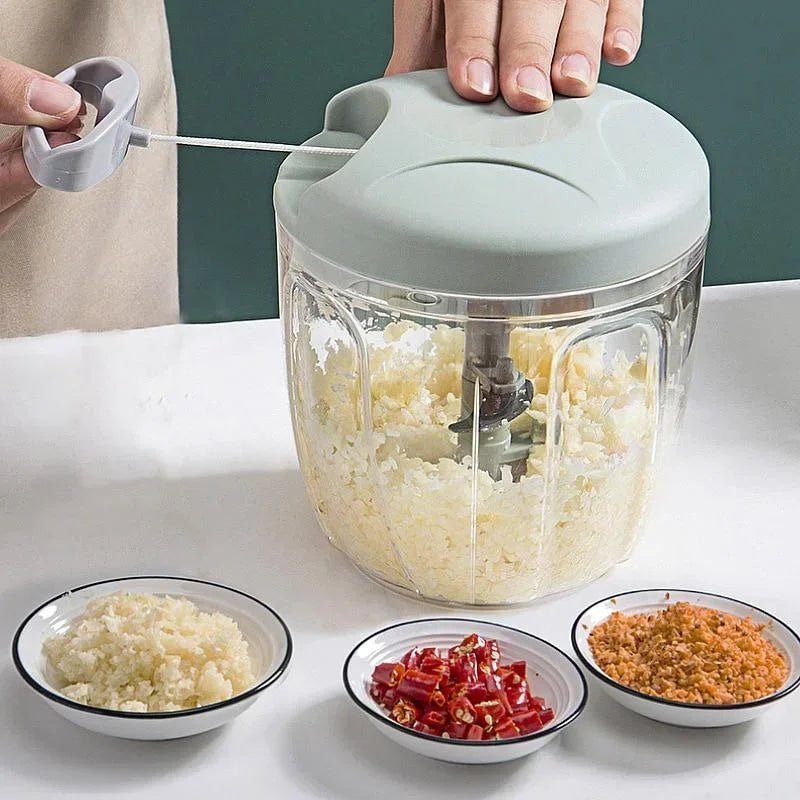 500ML Manual Meat Mincer Garlic Chopper Rotate Garlic Press Crusher Vegetable Onion Cutter Kitchen Cooking Accessories 2024 - Thrifty Delights