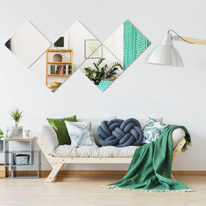 Acrylic Flexible Mirror Sheets Decorative Mirror Tiles Acrylic Mirror Toilet Mirror Splicing Full Body Mirror Spliceable 20X20 - Thrifty Delights