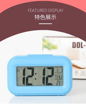 LED Digital Alarm Clock Electronic Digital Alarm Screen Desktop Table Clocks for Home Office Backlight Snooze Calendar Clock - Thrifty Delights