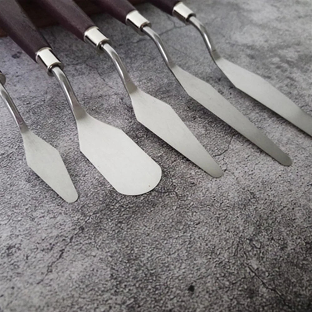 Cake Spatula Stainless Steel Butter Cream Smoother Scraper Cream Knife Cake Baking Oil Painting Shovel 1pc Kitchen Baking Tools