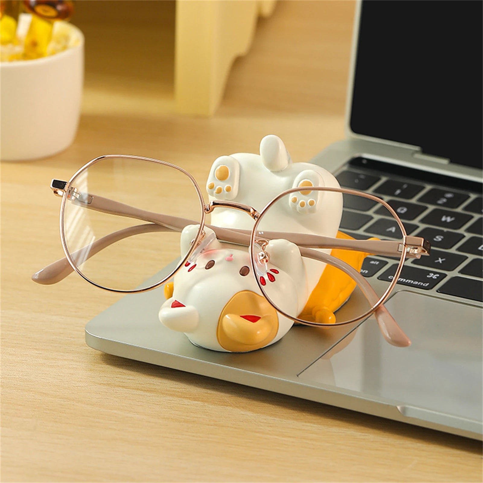 Kawaii Cartoon Cat Phone Stand & Glasses Holder Desk Organizer