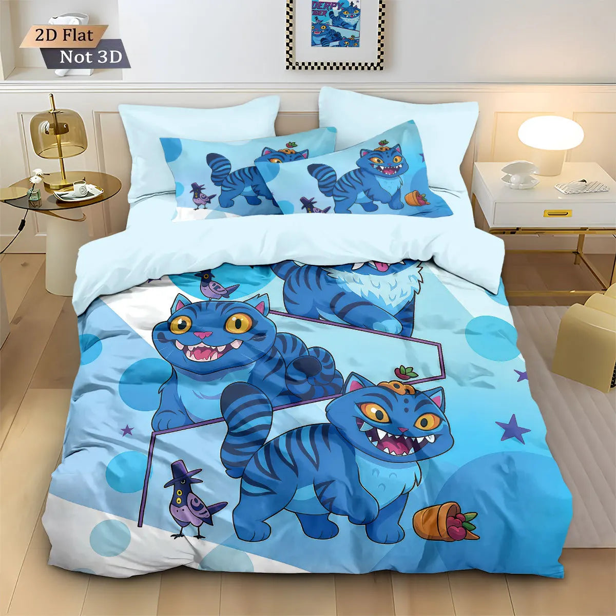 Anime Demon Hunters Zoey Mira Duvet Cover Set – Cute Gift for Girls & Fans