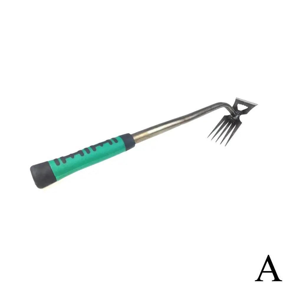 2 In 1 Garden Rake Manual Weed Grass Rooting Tool Puller Shovel 5/6/11 Tooth Weeding Removal Hand Gardening Loose Soil Tool - Thrifty Delights