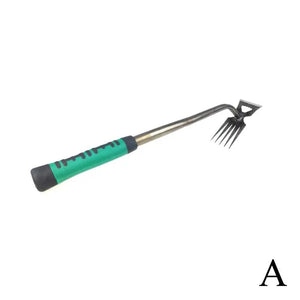 2 In 1 Garden Rake Manual Weed Grass Rooting Tool Puller Shovel 5/6/11 Tooth Weeding Removal Hand Gardening Loose Soil Tool - Thrifty Delights