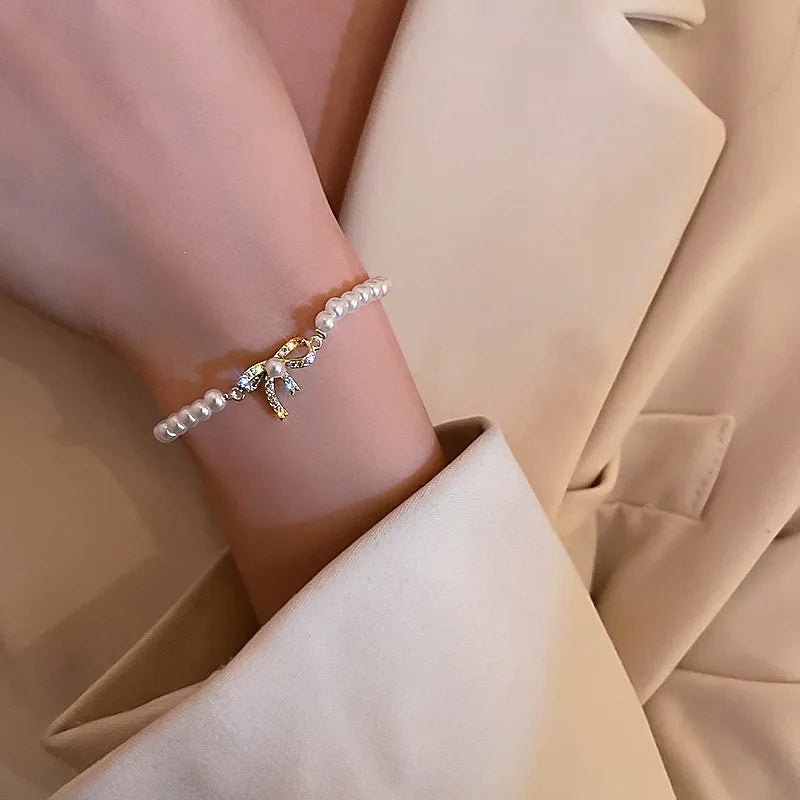 4pc Punk Cuban Curb Chain Bracelets Set for Women, Gold Color Jewelry