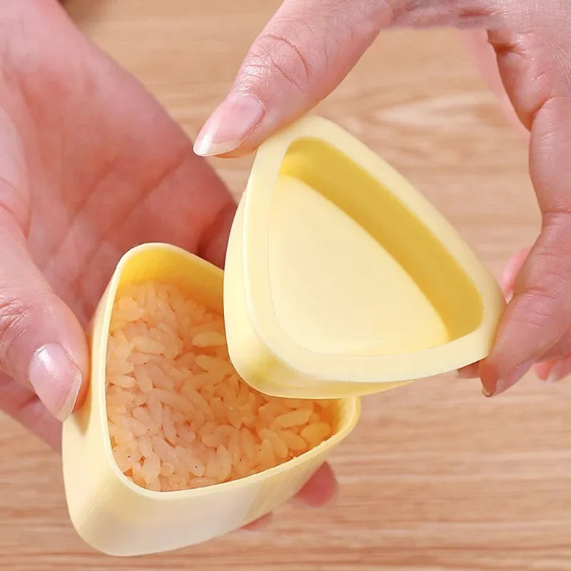 Easy Triangle Onigiri Maker & Sushi Rice Ball Mold for Bento Lunch