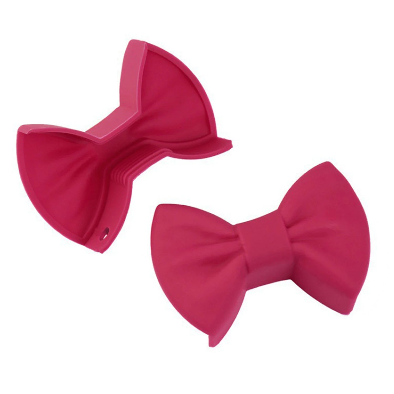 2pcs Silicone Oven Mitts Creative Bow Shape Oven Gloves Heat Resistant Holders For Cooking Mini Oven Gloves Kitchen Tool - Thrifty Delights