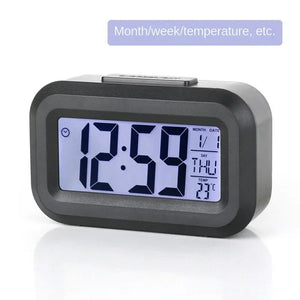 LED Digital Alarm Clock Electronic Digital Alarm Screen Desktop Table Clocks for Home Office Backlight Snooze Calendar Clock - Thrifty Delights