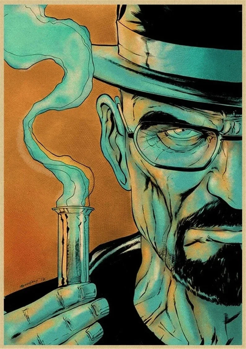 Breaking Bad TV Series Canvas Wall Art Poster  Modern Home Decor Prints for Living Room Classic Movie Picture Stylish Cuadros Pe