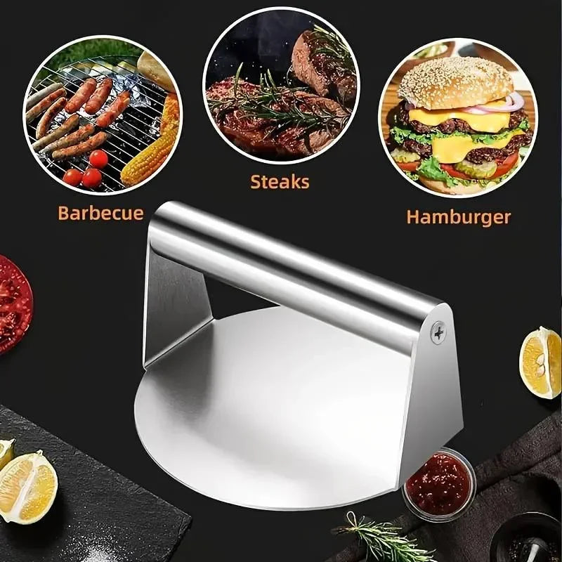 Durable Stainless Steel Smash Burger Press & Patty Maker for BBQ