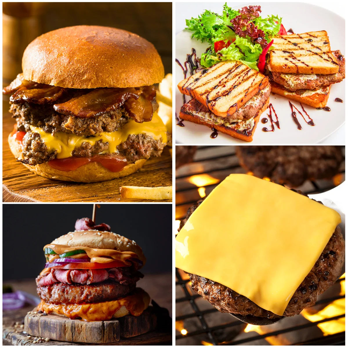 304 Stainless Steel Non-Stick Hamburger Press Patty Maker for BBQ