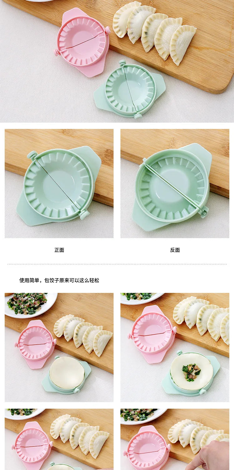 Plastic Dumplings Tool Dumpling Mold Household Manual Press Kitchen Pastry Baking Dumpling Maker Accessories - Thrifty Delights