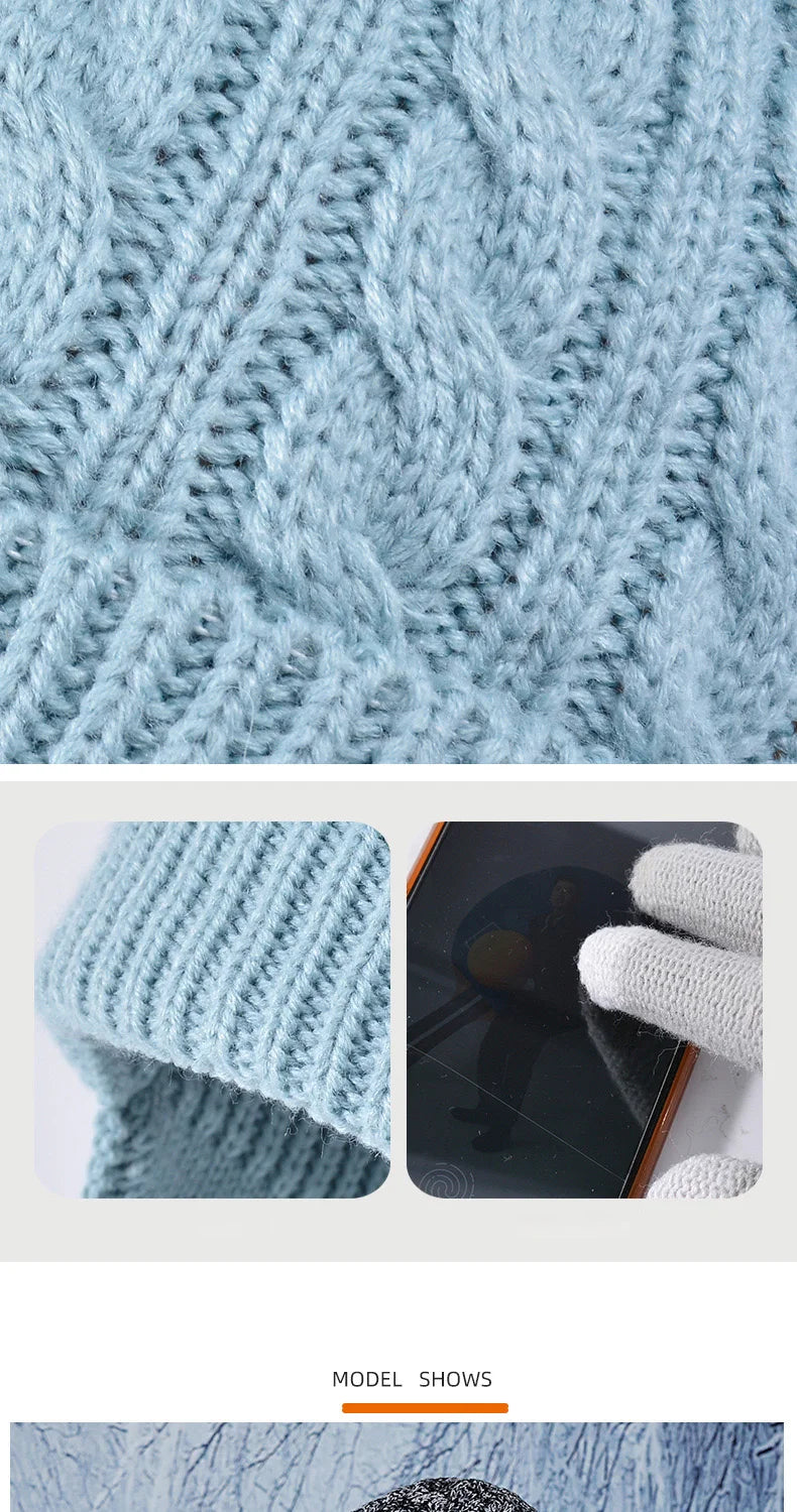 Pcs Kids Winter Warm Set – Soft Knit Hat, Scarf & Gloves for Boys & Girls