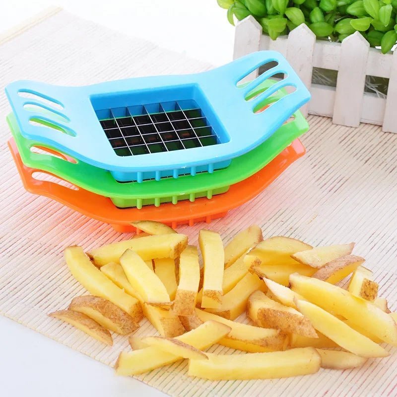 2024 New Cooking Cutter Gadgets Chip Stainless Steel Vegetable French Fry Chopper Chips Making Tool Kitchen - Thrifty Delights