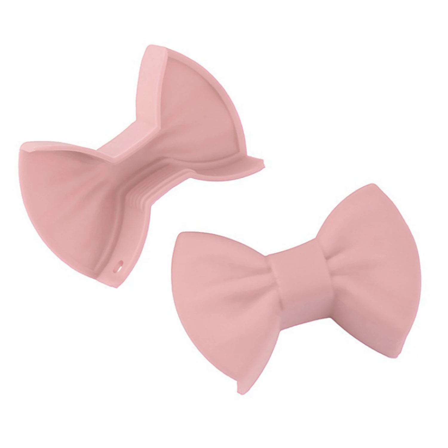 2pcs Silicone Oven Mitts Creative Bow Shape Oven Gloves Heat Resistant Holders For Cooking Mini Oven Gloves Kitchen Tool - Thrifty Delights