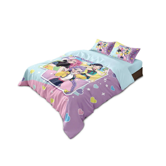 K-Pop Demon Hunters 3-Piece Print Bedding Set – Soft, Stylish & Machine-Washable