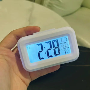 LED Digital Alarm Clock Electronic Digital Alarm Screen Desktop Table Clocks for Home Office Backlight Snooze Calendar Clock - Thrifty Delights