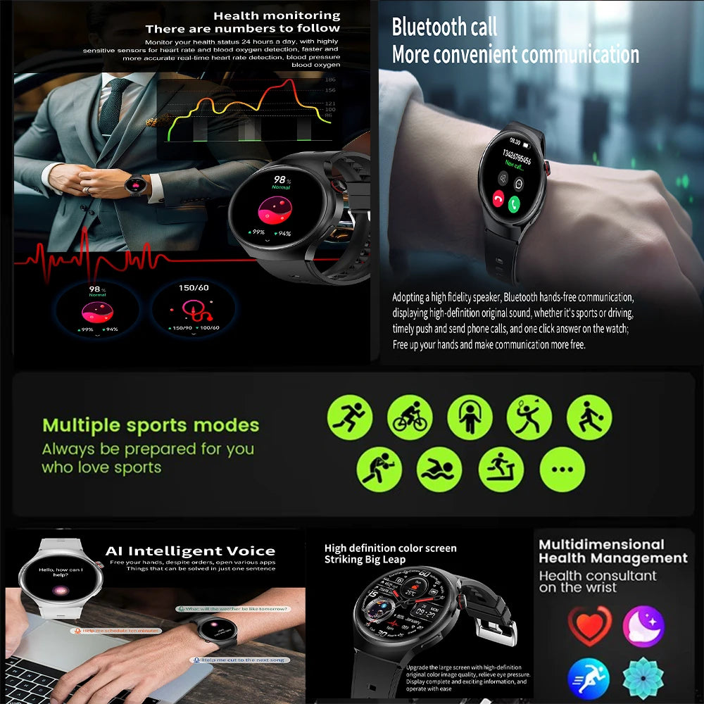 Smart Watch 6 Pro 2025 – Bluetooth Calling & Health Tracking