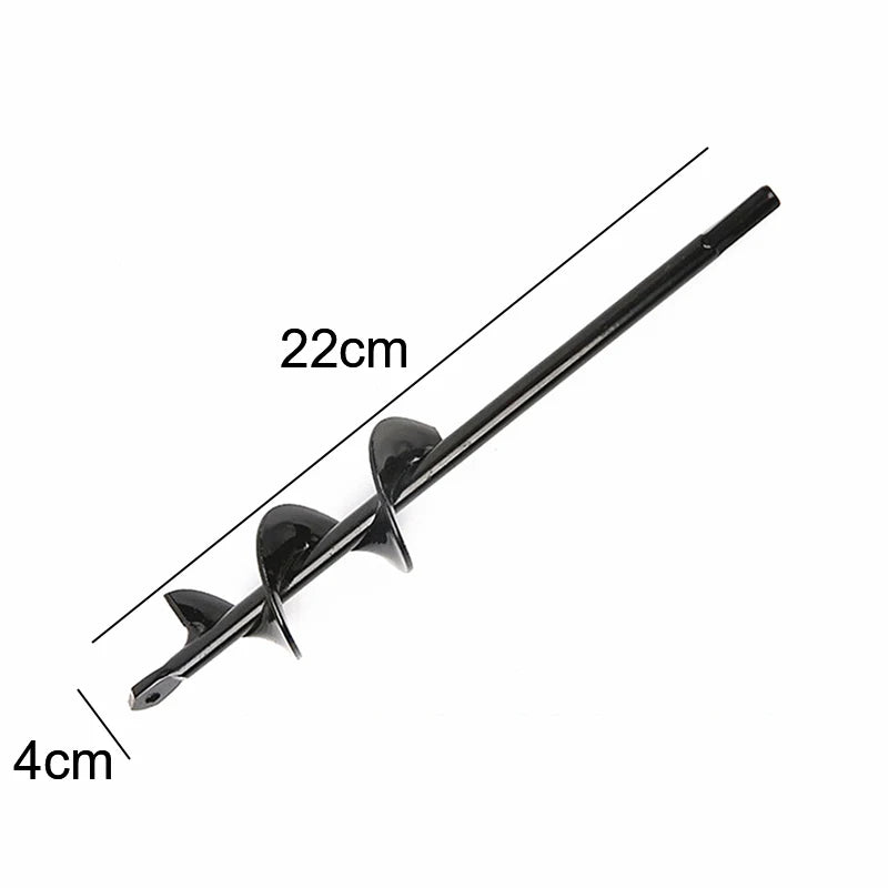 9 Size Garden Auger Drill Bit Tool Ground Drill Earth Drill Spiral Hole Digger Seed Gardening Fence Yard - Thrifty Delights