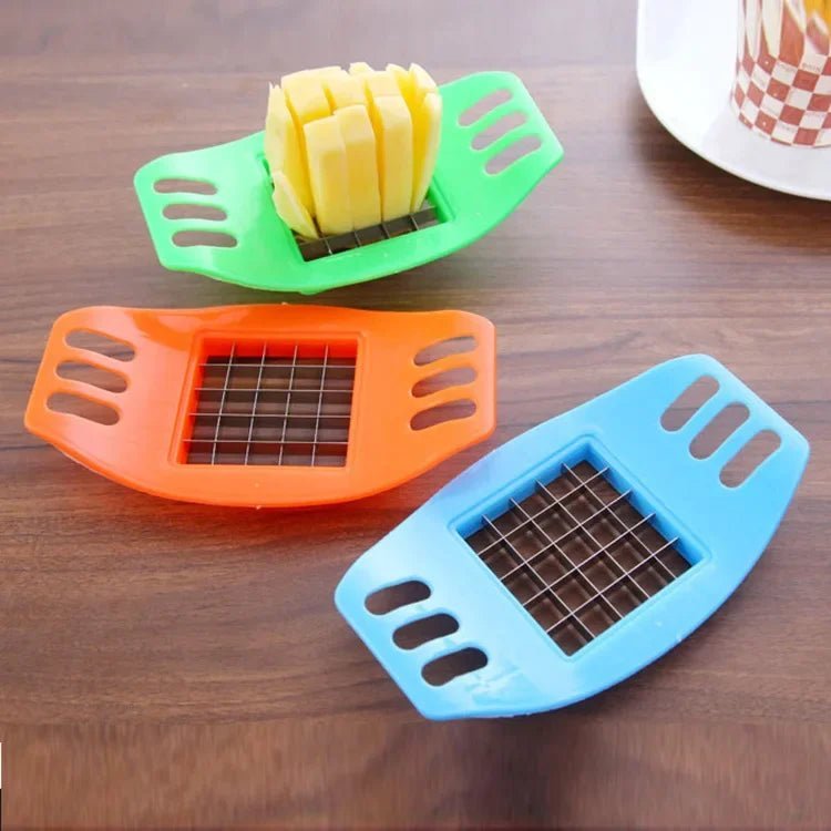 2024 New Cooking Cutter Gadgets Chip Stainless Steel Vegetable French Fry Chopper Chips Making Tool Kitchen - Thrifty Delights