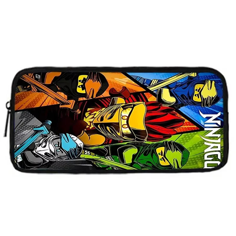 Cartoon Game Child School Backpack with Lunch Bags ,Pencil Bags ,School N-ninjagos Bags for Boys Girls Best Gift