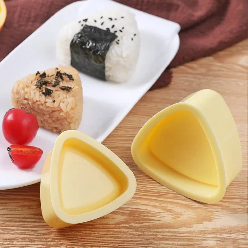 Easy Triangle Onigiri Maker & Sushi Rice Ball Mold for Bento Lunch