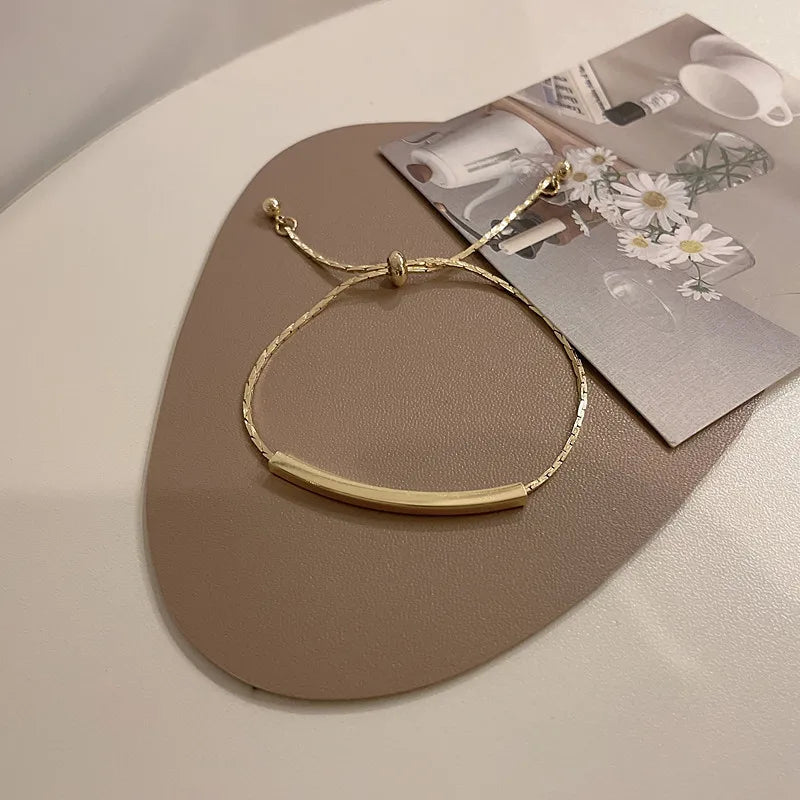 4pc Punk Cuban Curb Chain Bracelets Set for Women, Gold Color Jewelry