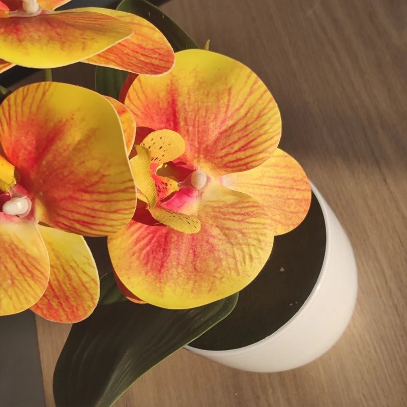 Bonsai Simulated Butterfly Orchid Artificial Potted Plant Desk Dining Table Home Office Vase Wedding Home Room Decoration Gift - Thrifty Delights