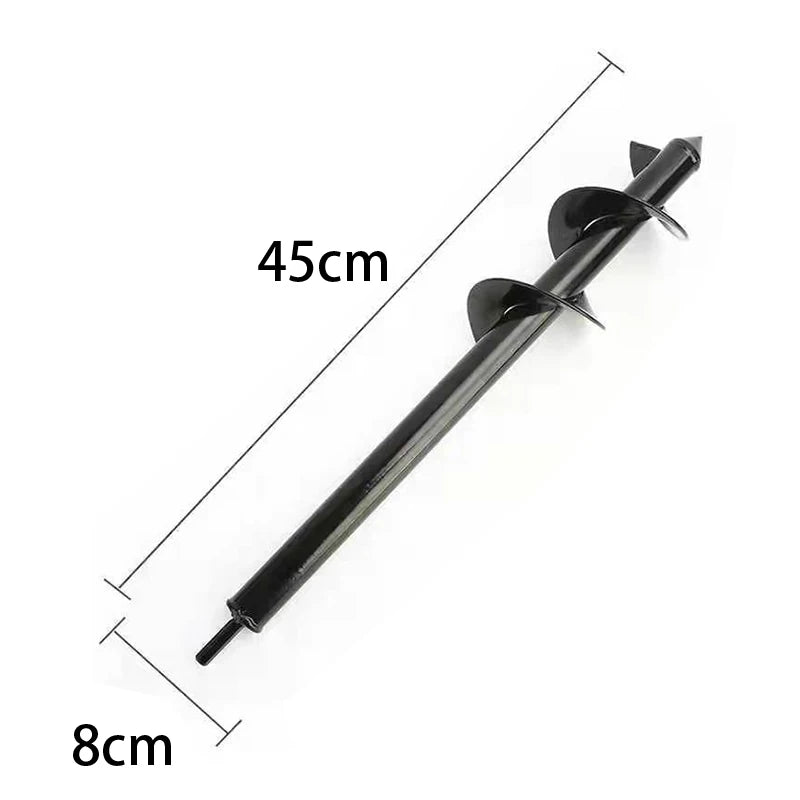 9 Size Garden Auger Drill Bit Tool Ground Drill Earth Drill Spiral Hole Digger Seed Gardening Fence Yard - Thrifty Delights