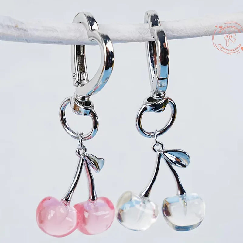 Sweet Cherry Resin Keychain